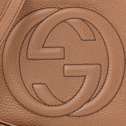 Gucci Pebbled Calfskin Small Soho Disco Bag Camelia 9 of 11