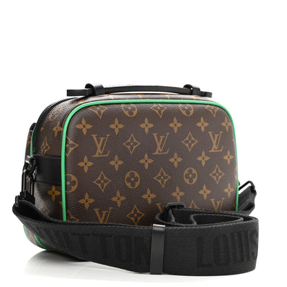 Louis Vuitton Monogram Macassar S Lock Messenger Minty Green 3 of 9