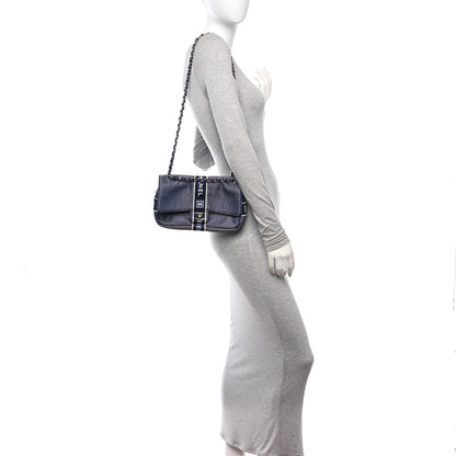 Chanel Mesh Sport Single Flap Navy 2 of 10