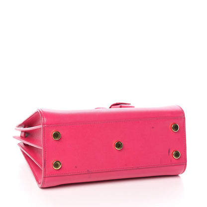 Saint Laurent Calfskin Nano Sac De Jour Lipstick Fuchsia 4 of 13
