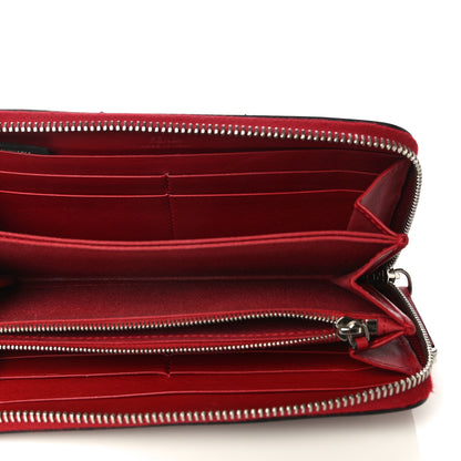 Fendi Vitello Dolce Elaphe Monster Eyes Zip Around Wallet Ribes Naturale 5 of 12