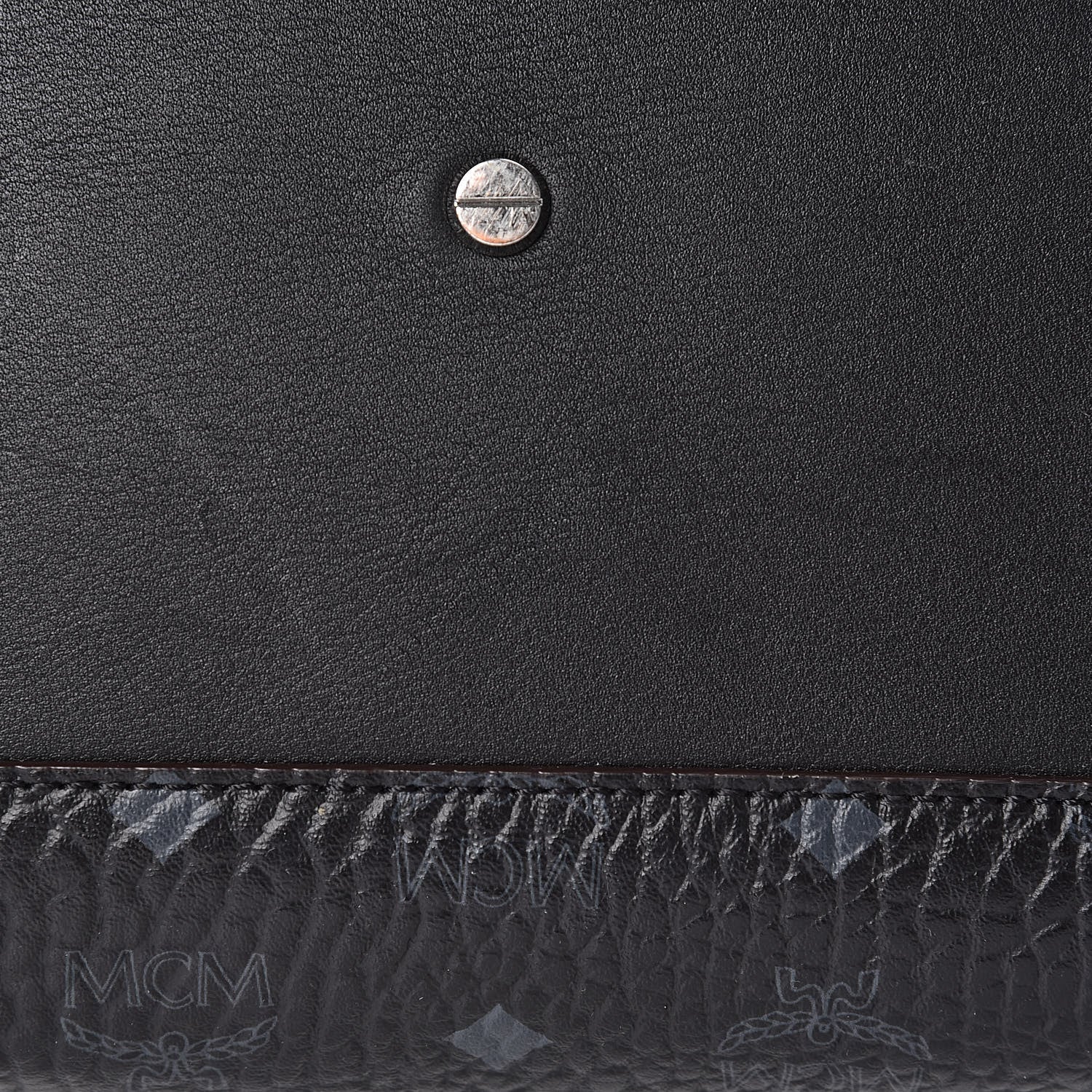 MCM Visetos Large Tote Black 14 of 17