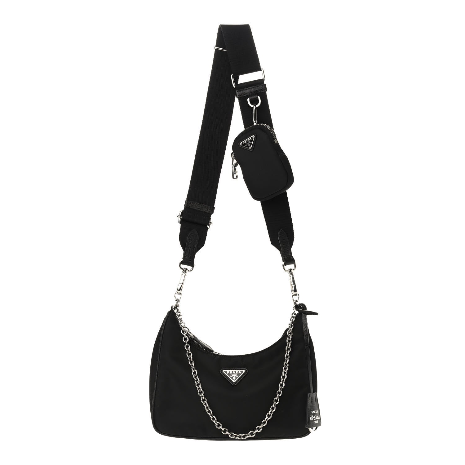 Prada Nylon Re-Edition 2005 Shoulder Bag Black 1 of 8