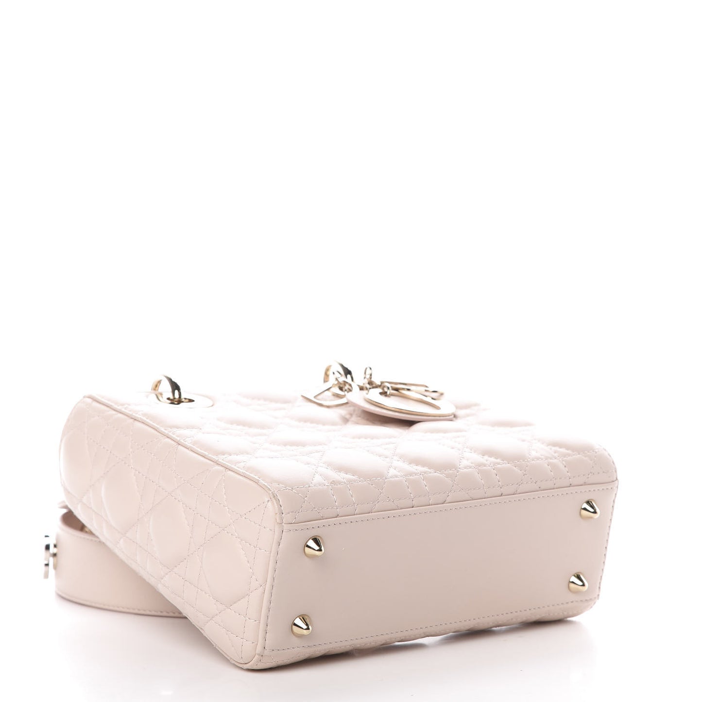 Lambskin Cannage Small Lucky Badges My Lady Dior Pink