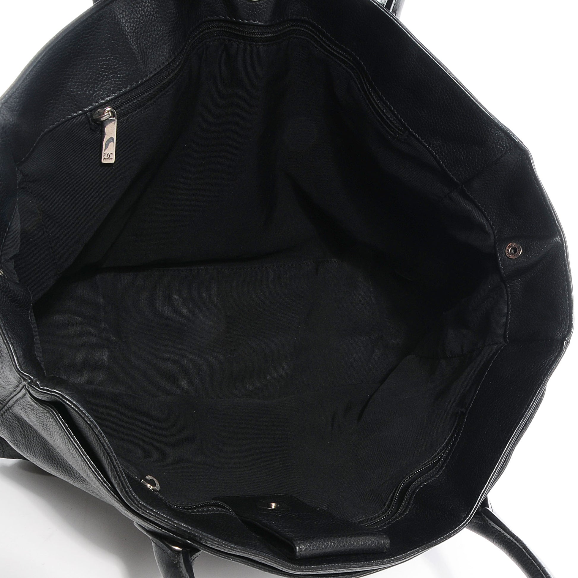 Chanel Calfskin Cerf Executive Shopper Tote Black 5 of 7