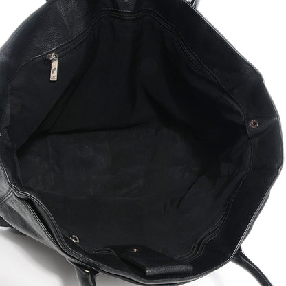 Chanel Calfskin Cerf Executive Shopper Tote Black 5 of 7