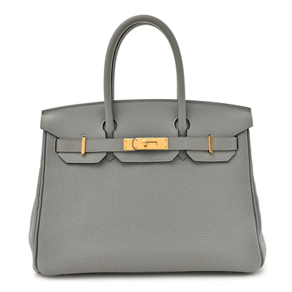 Hermes Togo BIRKIN 30 Gris Mouette 1 of 14