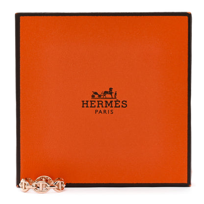 Hermes 18K Rose Gold PM Chaine d'Ancre Enchainee Ring 52 6 9 of 9