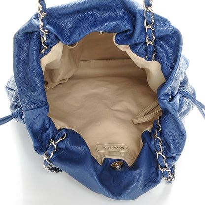 Chanel Caviar 31 Drawstring Tote Blue 5 of 7