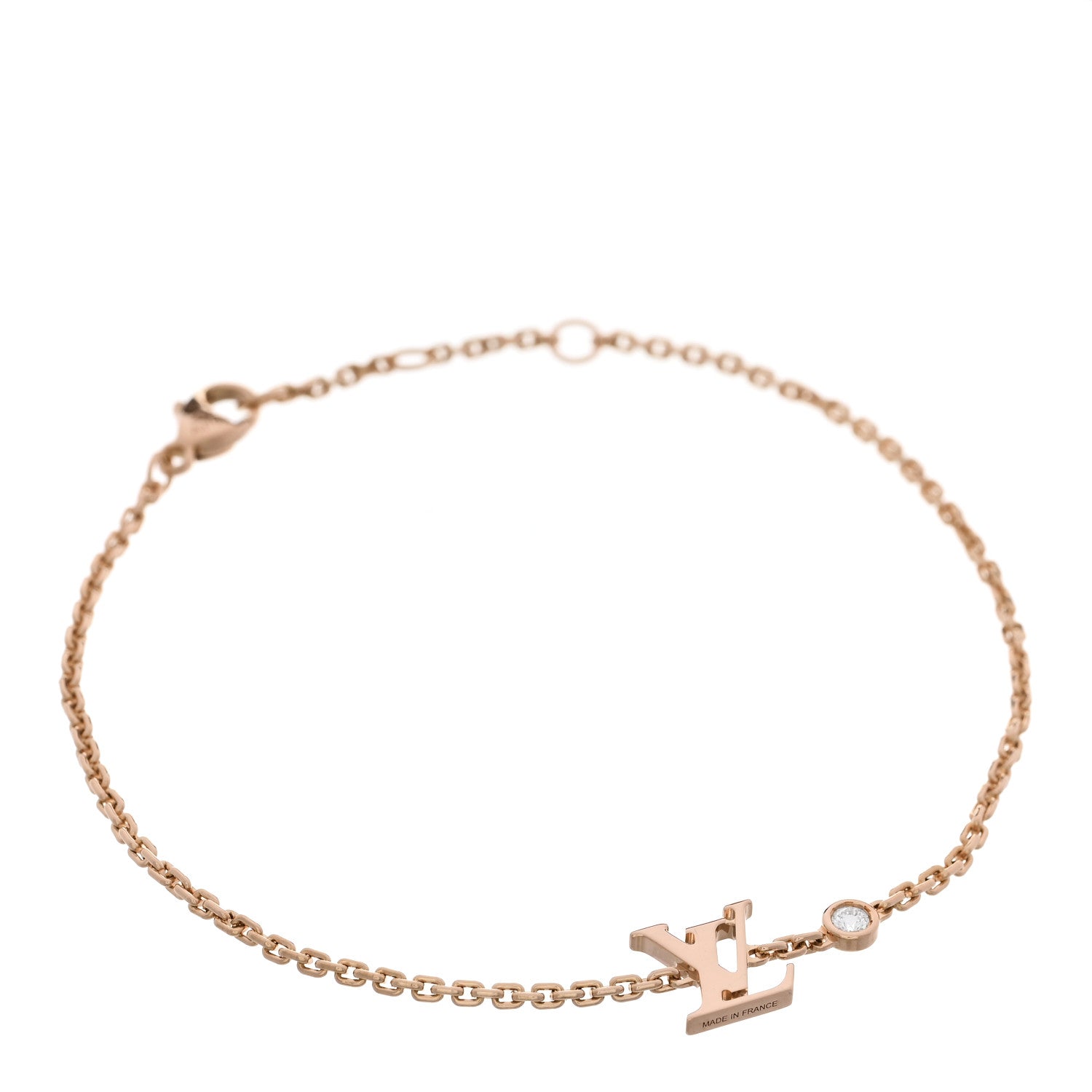Louis Vuitton 18K Pink Gold Diamond Idylle Blossom LV Bracelet 1 of 5