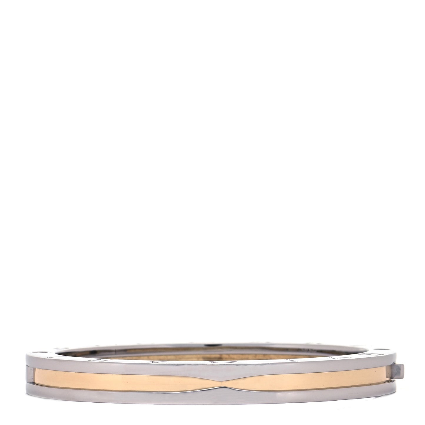 18K Yellow Gold Stainless Steel B.Zero1 Bangle Bracelet