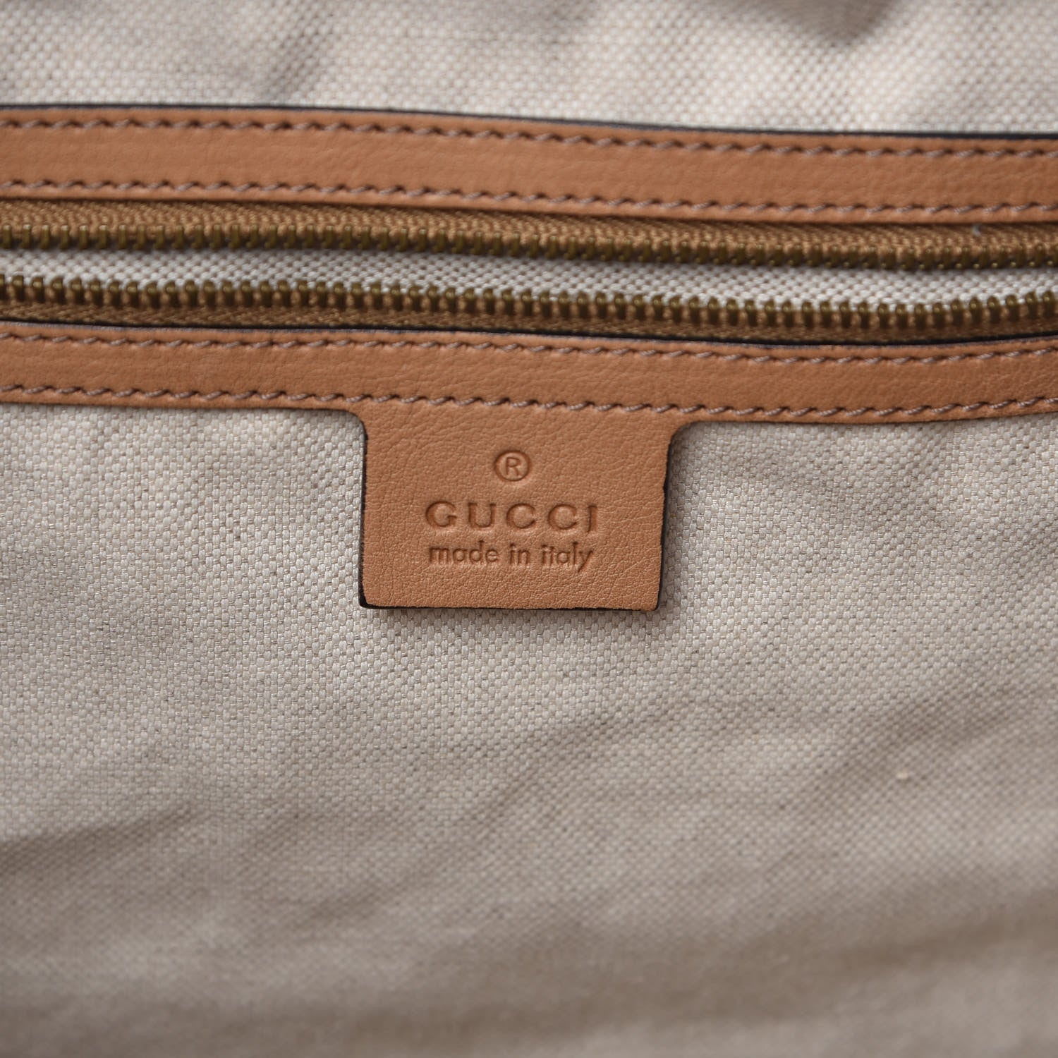 Gucci Monogram Web Medium Rania Top Handle Bag Sand 7 of 12