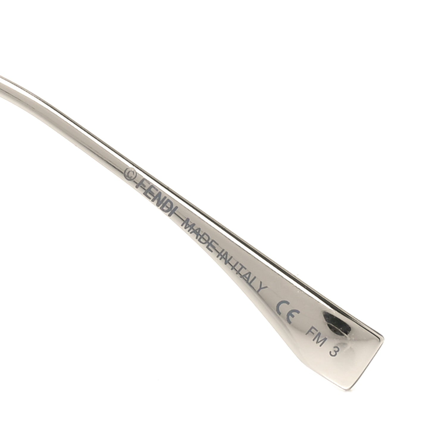 Metal Acetate Aviator Sunglasses FF 0322 Blue Silver