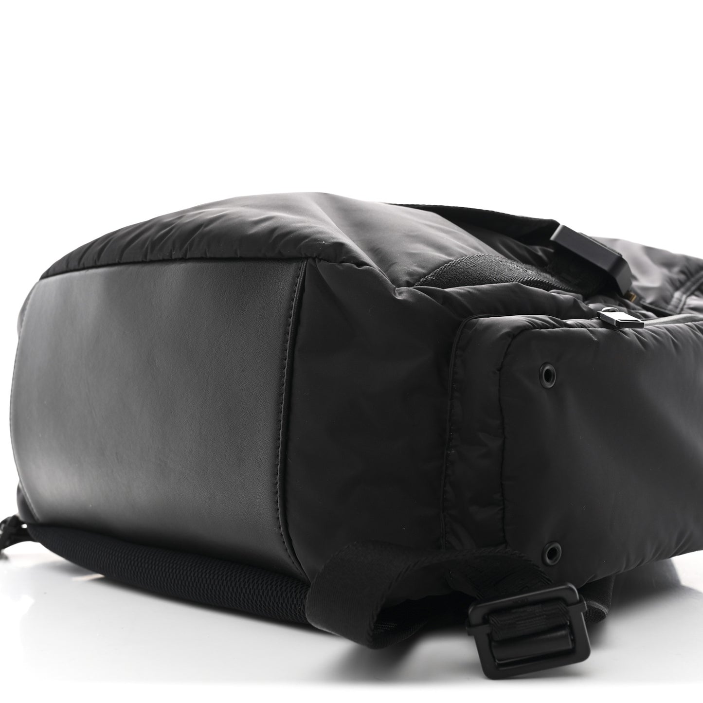 Nylon Saddle Backpack Black