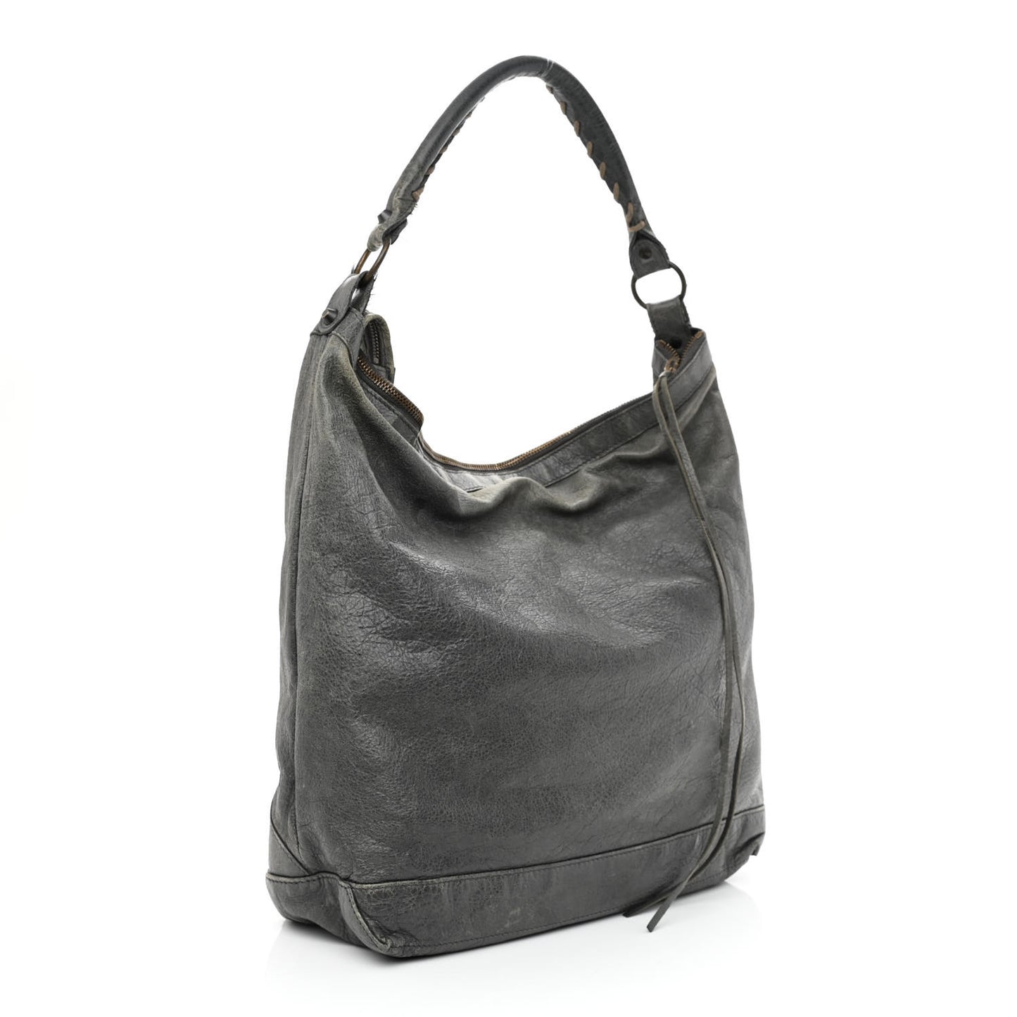 Agneau Classic Hardware Day Hobo Anthracite