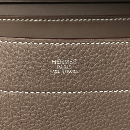 Hermes Togo Mali-Selle PM Messenger Bag Etoupe 6 of 10