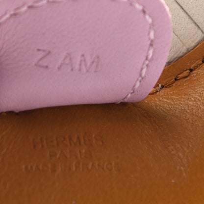 Hermes Milo Lambskin Grigri Rodeo Horse Bag Charm PM Sesame Mauve Sylvestre Craie 3 of 3