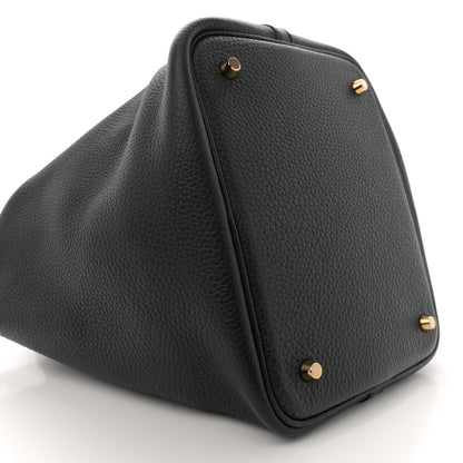 Hermes Taurillon Clemence Picotin Lock 22 MM Black 9 of 12