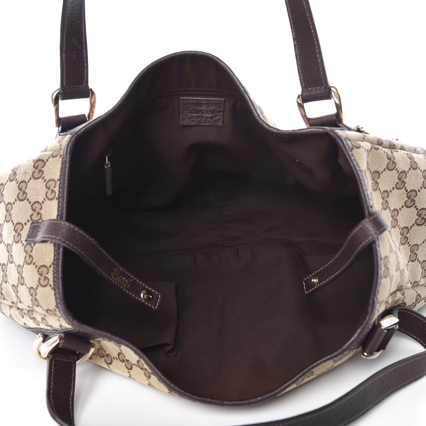 Monogram Medium Abbey Shoulder Bag Dark Brown