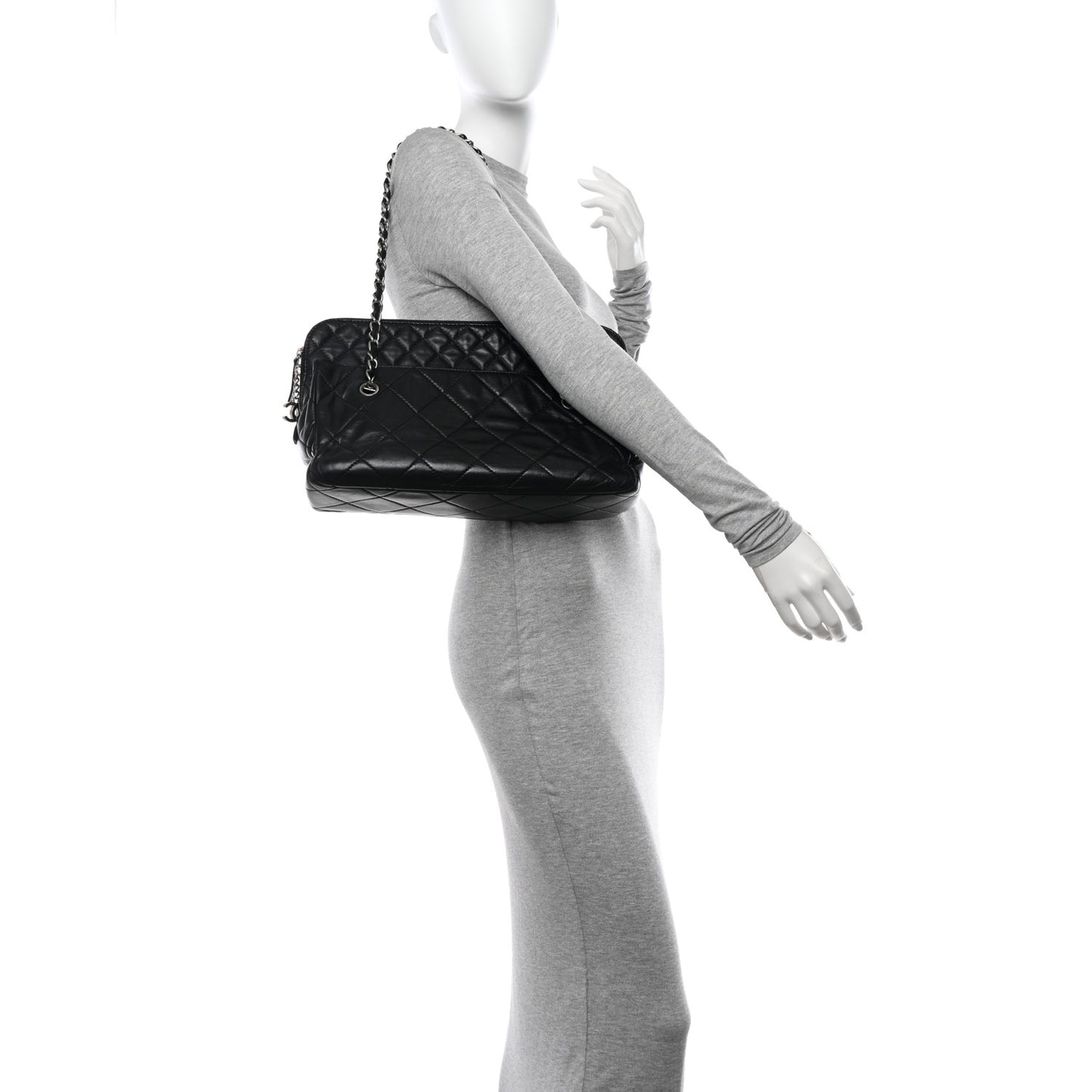 Calfskin Quilted In The Business Camera Bag Black