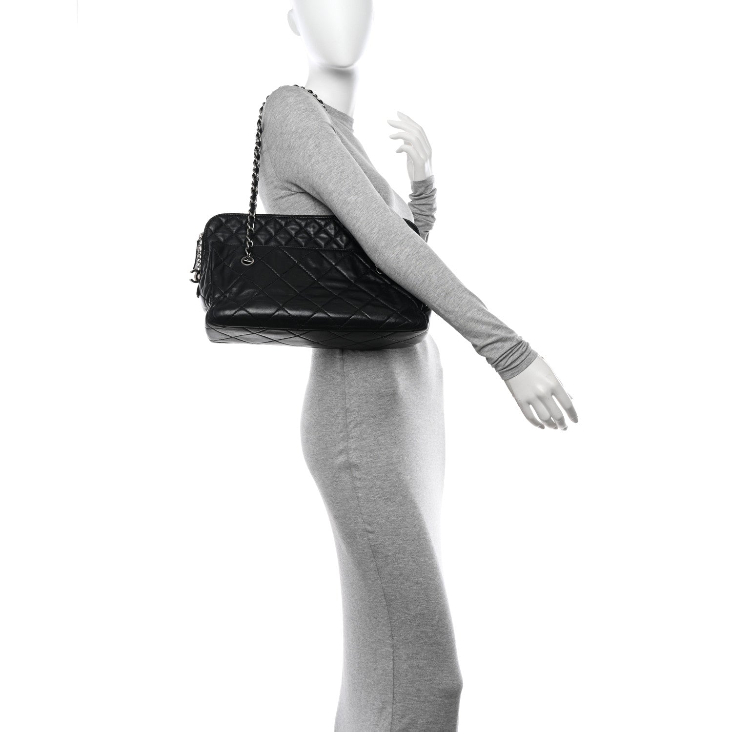 Chanel Calfskin Quilted In The Business Camera Bag Black 2 of 13