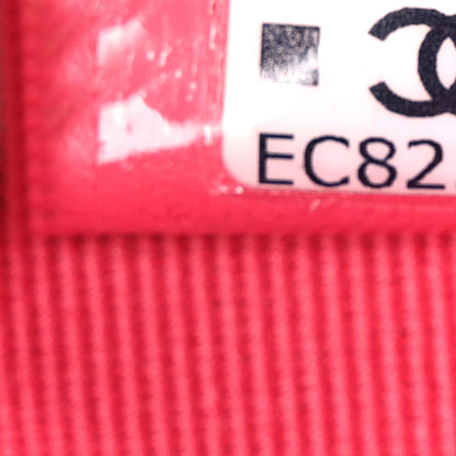 Chanel Caviar Quilted Top Handle Slim Vanity With Chain Fuchsia 6 of 10