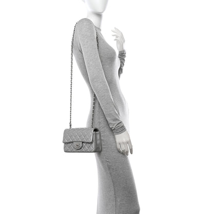 Chanel Metallic Lambskin Quilted Mini Rectangular Flap Silver 2 of 11