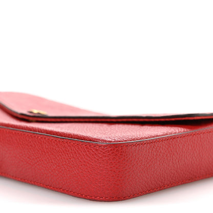 Louis Vuitton Empreinte Pochette Felicie Chain Wallet Scarlet 11 of 11