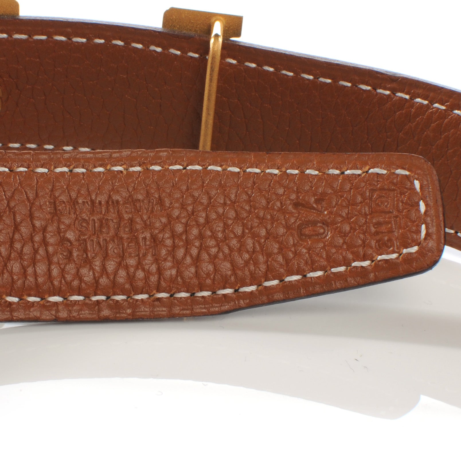 Hermes Box Togo Thin Mini Reversible Constance H Belt 70 Black Gold 4 of 5