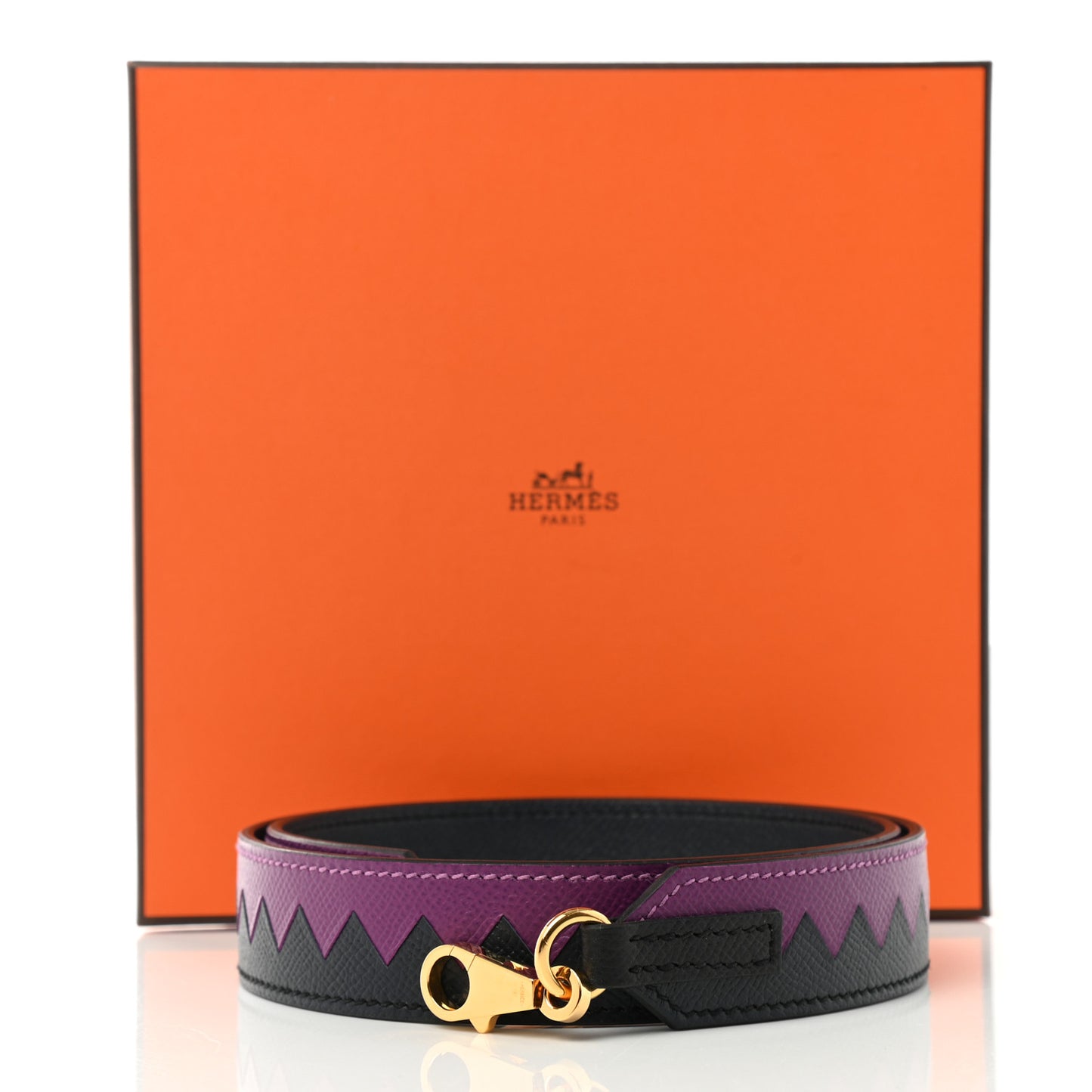 Epsom 30mm Tressage Au Galop Shoulder Strap Bleu Indigo Anemone