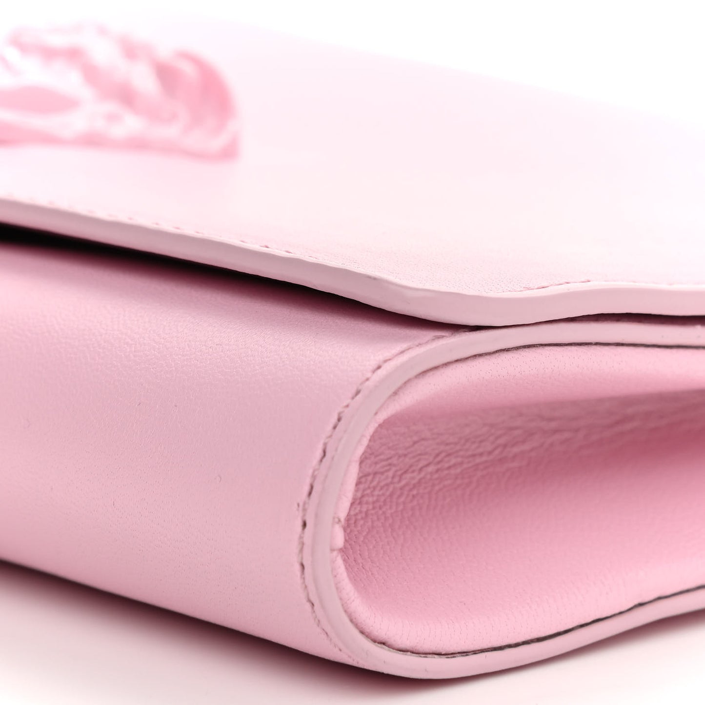 Smooth Calfskin Palazzo Chain Evening Bag Pink