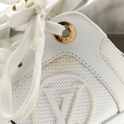 Louis Vuitton Calfskin Monogram Run Away Sneakers 38 White 10 of 14