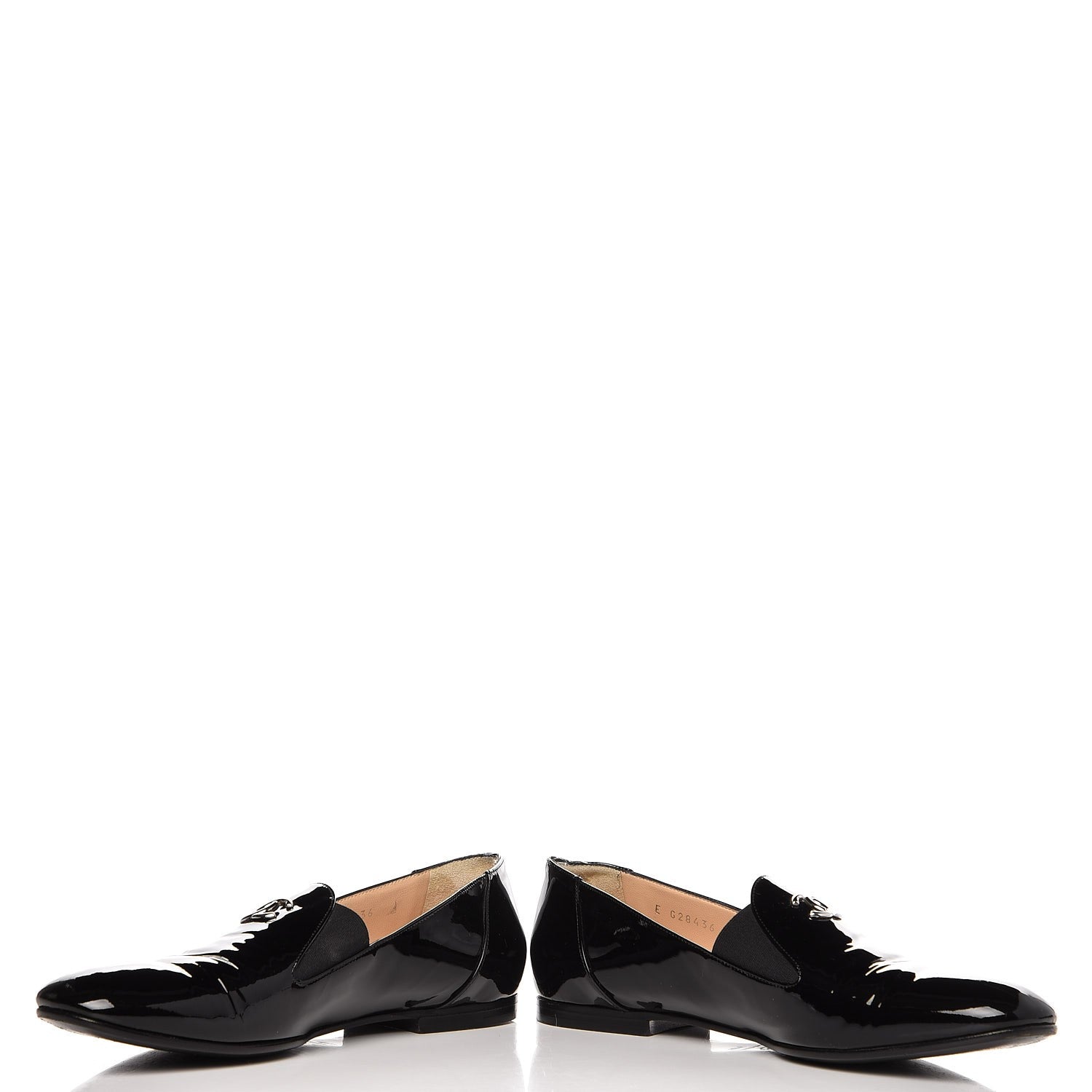 Chanel Patent CC Loafers 40.5 Black 7 of 10