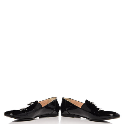 Chanel Patent CC Loafers 40.5 Black 7 of 10