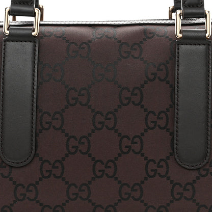 Gucci Nylon Monogram Small Boston Dark Brown 8 of 10