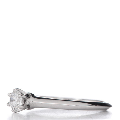 Tiffany Platinum Diamond .22ct Solitaire Engagement Ring 47 4.25 3 of 7