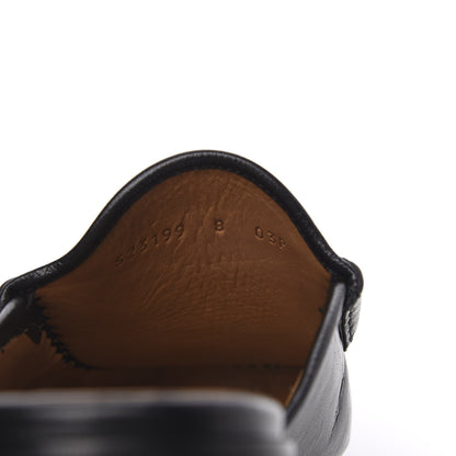 Gucci Goatskin Mens Horsebit Slippers 8 Black 7 of 9