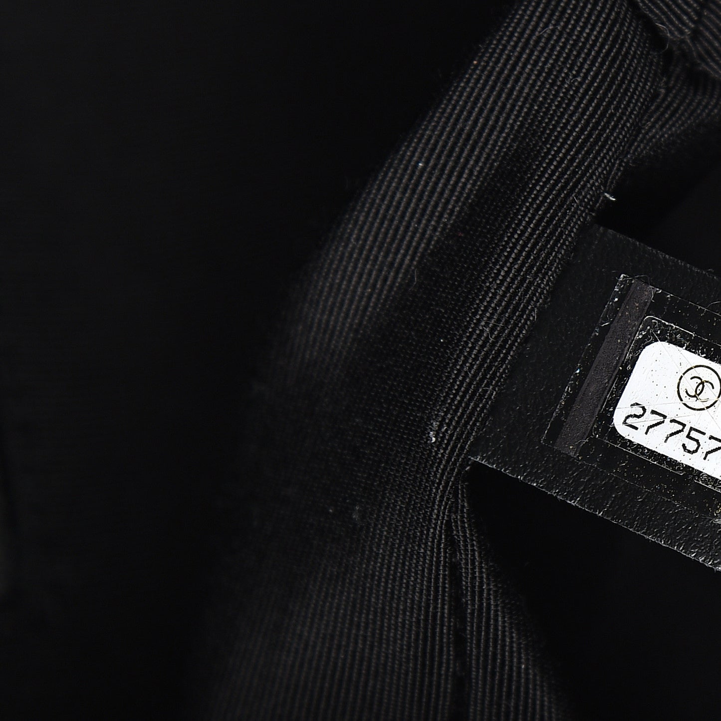 Calfskin Stitched CC Case Flap Bag Black