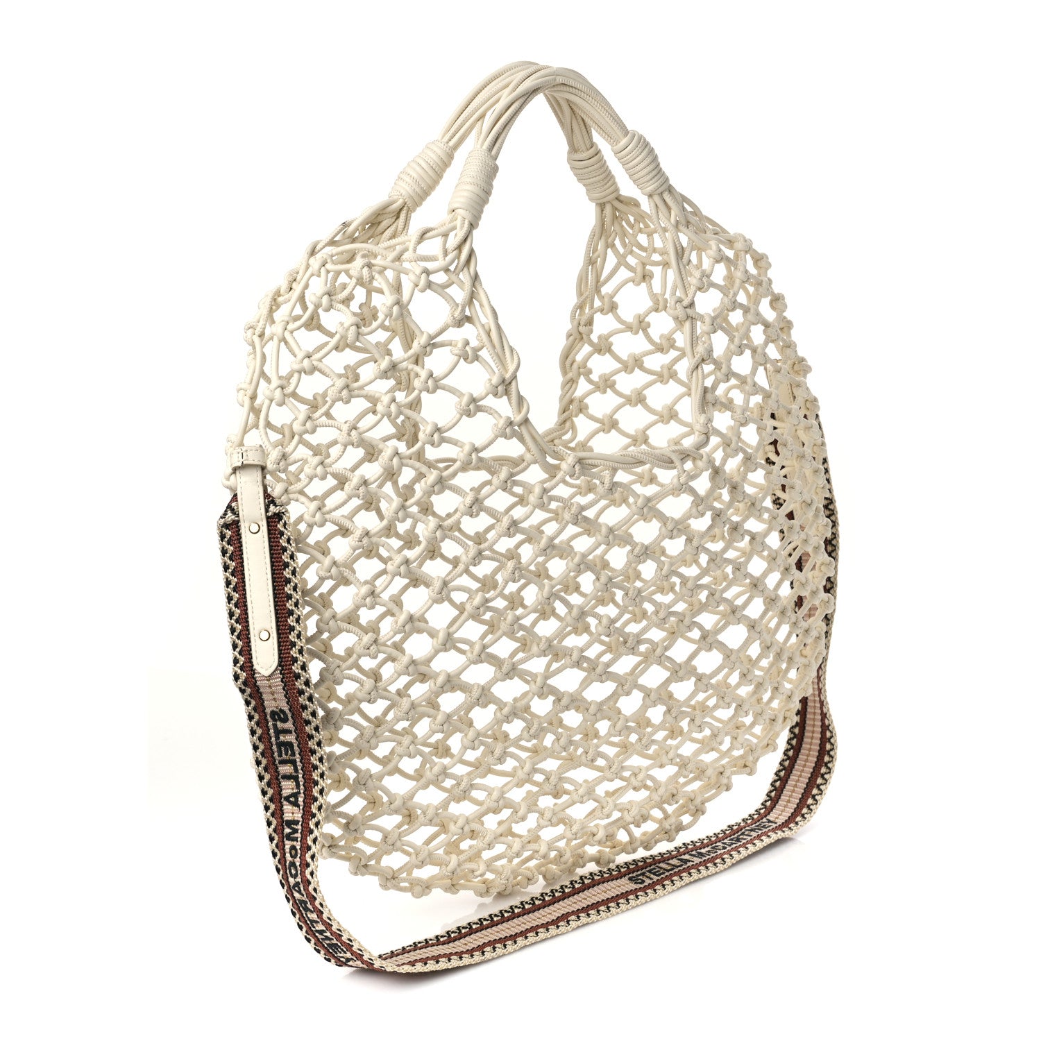 Stella McCartney Alter Nappa Knotted Structure Tote White 3 of 7