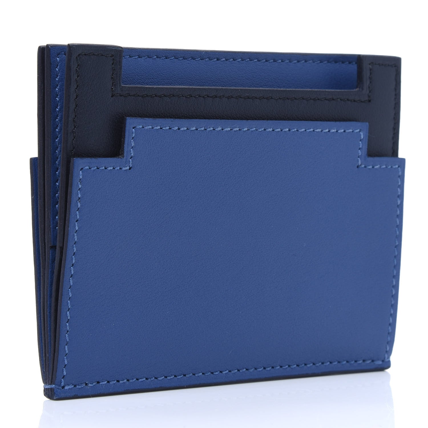 Hermes Swift Multiplis Card Holder Bleu Brighton Bleu Indigo 3 of 11