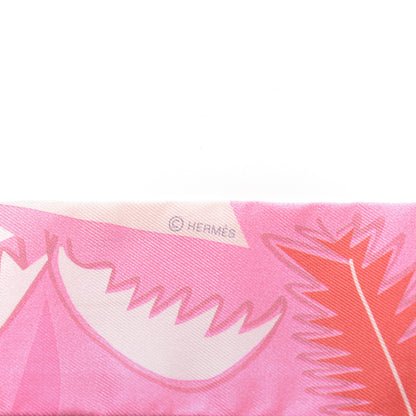 Hermes Silk Sea Surf and Fun Twilly Rose Rouge Corail 3 of 3