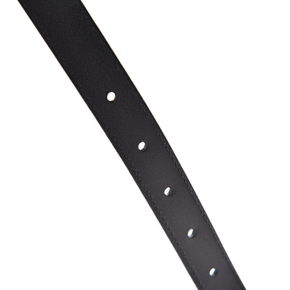 Gucci Calfskin Pearl Double G 20mm Belt 75 30 Black Cream 6 of 7