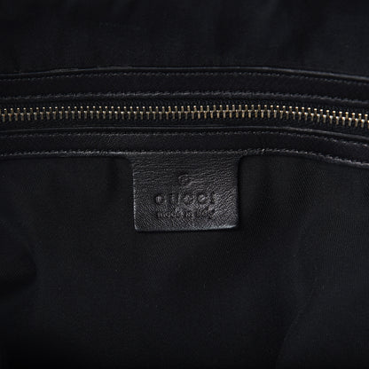 Gucci Calfskin Large Indy Top Handle Hobo Black 5 of 8