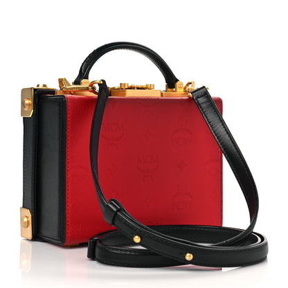 MCM Odeon Calfskin Small Berlin Crossbody Red 2 of 11