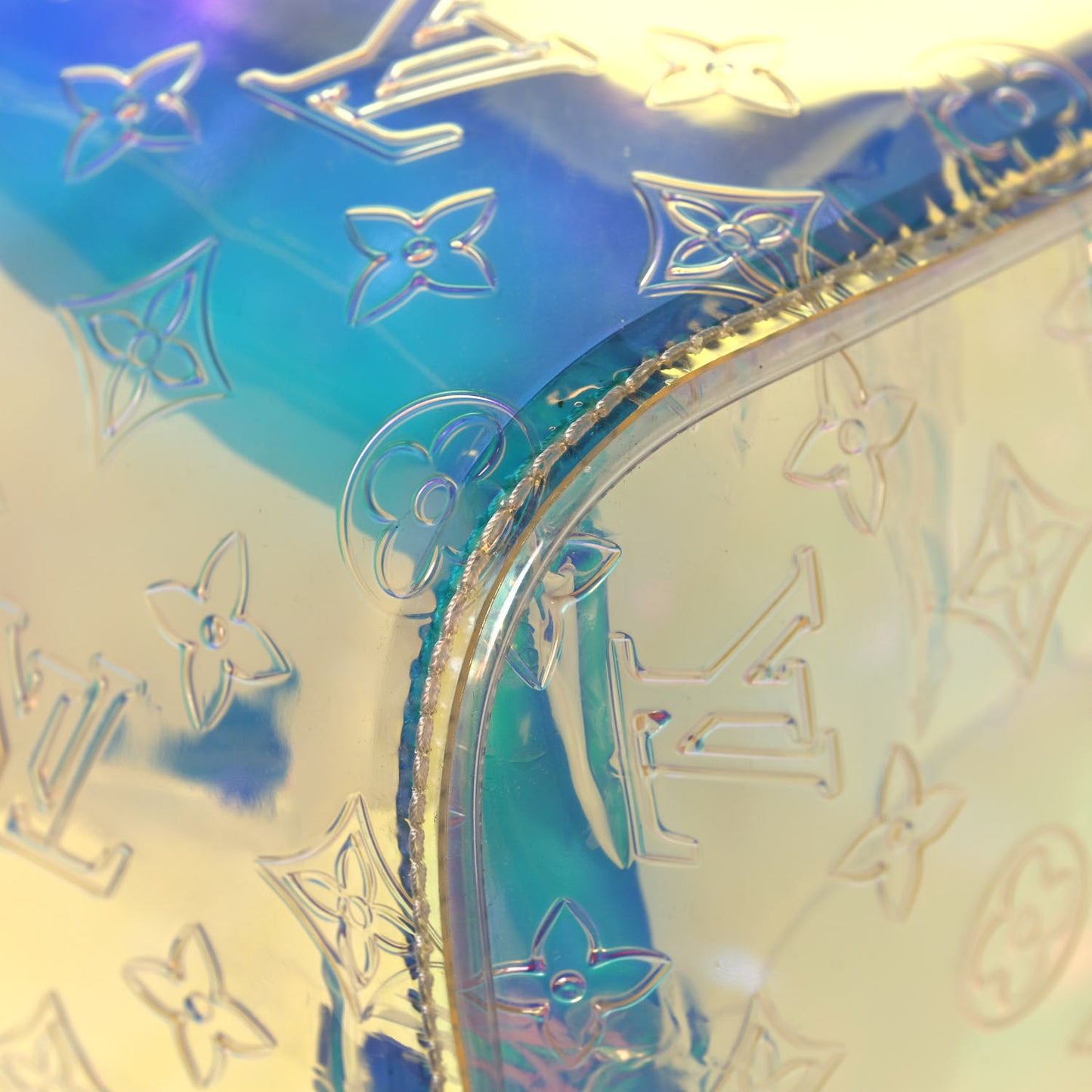 PVC Monogram Keepall Bandouliere 50 Iridescent Prism