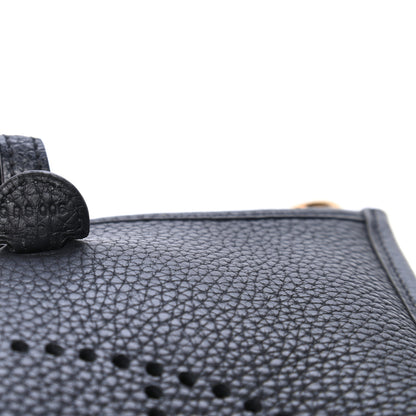 Hermes Taurillon Clemence Evelyne TPM Black 6 of 6