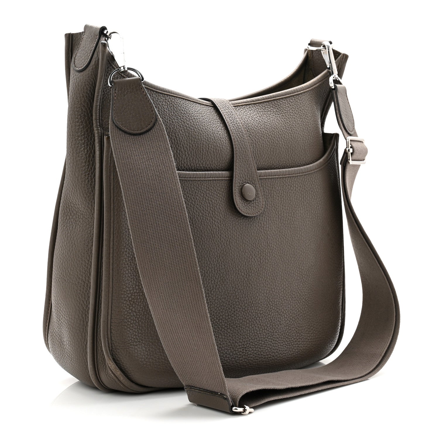 Hermes Taurillon Clemence Evelyne III GM Etain 3 of 11