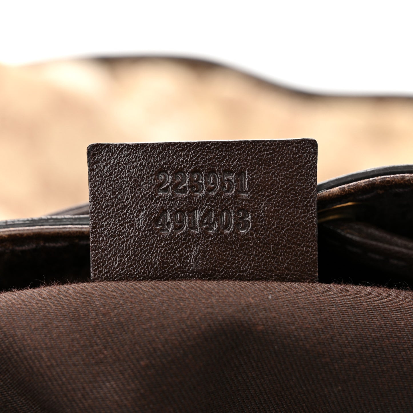 Monogram Medium Interlocking Icon Shoulder Bag Dark Brown