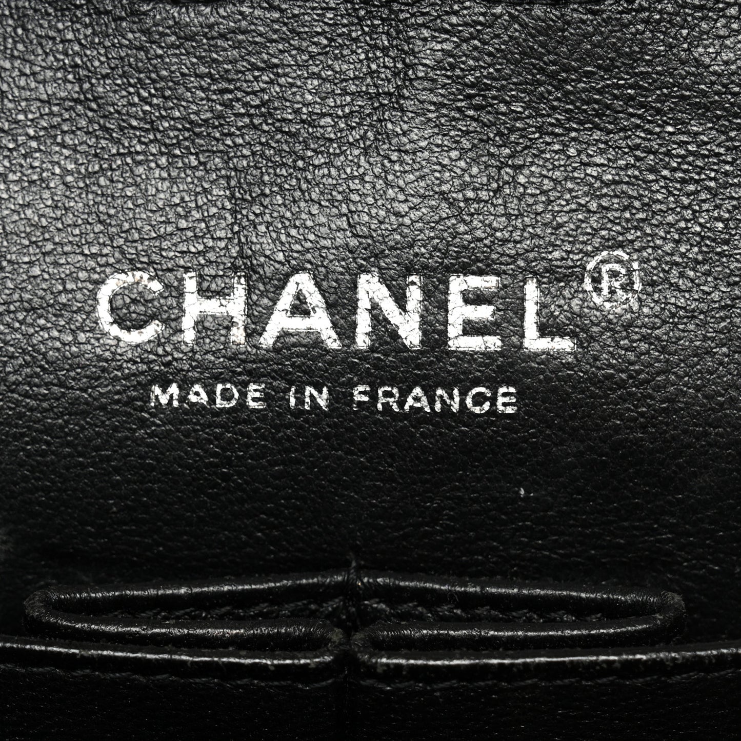Patent Quilted Medium Double Flap Black