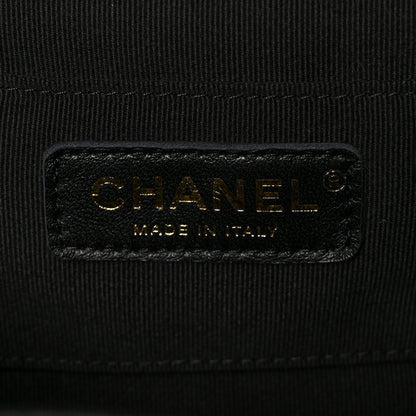 Chanel Lambskin Quilted Small Duma Drawstring Backpack Black 10 of 17